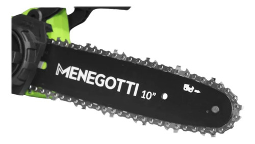 Motosserra Moi 20v Menegotti Sem Bateria Carregador Verde 20v