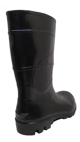 Bota pvc preto cano médio MOD. 206 Cartom CA 32169