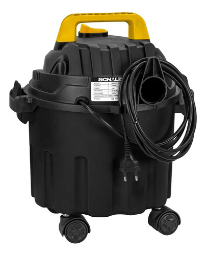 Aspirador Agua/Po Ahs 1406 com Motor Elet 1400W 127V 60Hz 6L Succao Partic Po/Ag Schulz 92500640