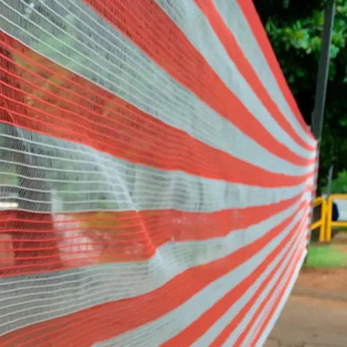 Tela de sinalização laranja e branco 1,20X50 metros Vptex