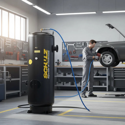 Separador Condensado Scs-2000 13bar Pr Cilíndrico Ac 2000L Trat Ar Compressor 970mm 970mm 970mm 3.087mm Schulz 97103300