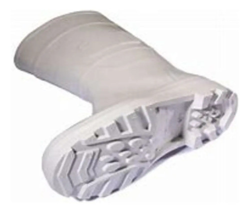 Bota de pvc branca com forro CA 32165 MOD.106 Cartom