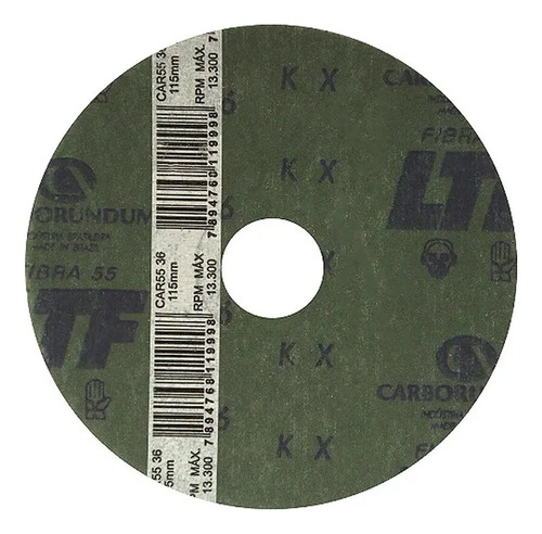 Disco lixa 115X22 GR 36 Carborundum