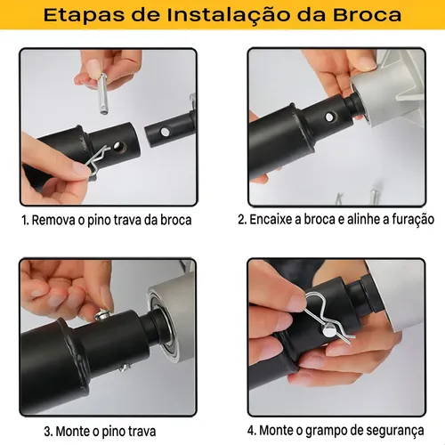 Broca perfurador solo tipo A simples 100X800 Csm 71000674
