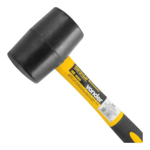 Martelo borracha 45mm 225 gramas cabo de fibra Vonder 3589000225