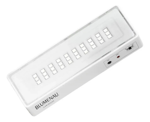 Luminária de emergência 30 leds 1w 50/100lm 100- 240v 40030134