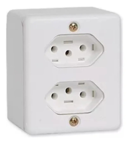 Tomada dupla sobrepor box 2p 20a 250v 63121