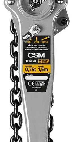 Talha manual de corrente com alavanca tca 750 heavy duty Csm 40133017
