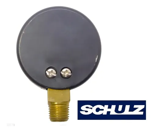 Manometro Vertical, Mecanico, Metalico,escala Externa 0-250, Rosca 1/4pol. Utilizado em Compressores Ar. Schulz 83016730