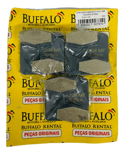 Conjunto abrasivo hex.120 pra politriz BF 2800 Buffalo 12781