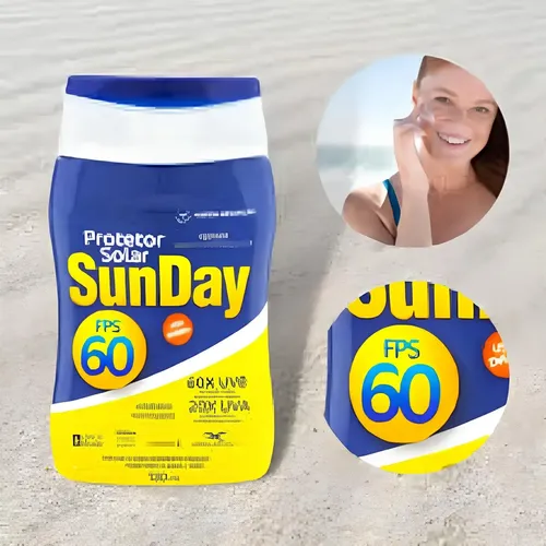 Protetor solar FPS 60 1/3 uva 120ml sunday 62059