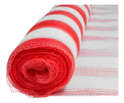 Tela de sinalização laranja e branco 1,20X50 metros Vptex