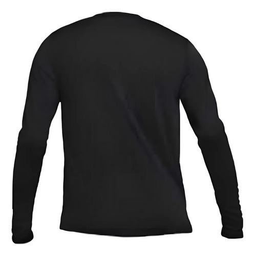 Camisa térmica UV manga longa preta Dry Fit Kelu