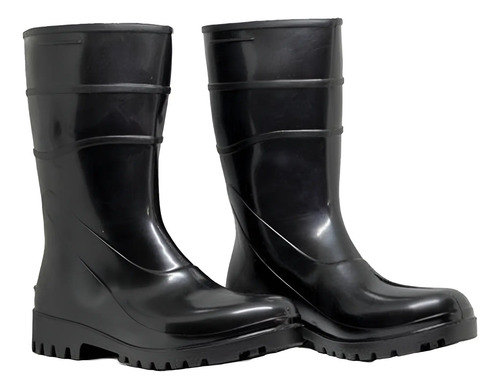 Bota de pvc cano curto preto sem forro Bracol CA 37456 82BPC600
