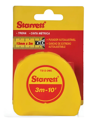 Trena 3 metros 10' TS12-3ME Starrett