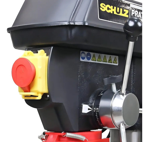 Furadeira de Bancada FSB16P Monofásico 127V 1/2CV 360-3060RPM Mandril 16mm 60mm Mesa Mov Gire Incl ±45G Schulz 91205020