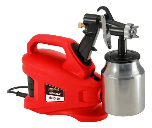 Pistola Pulverizadora Elet Air Plus Sp 600 com Motor Elet 600W 220V 1L Man Schulz 92080500