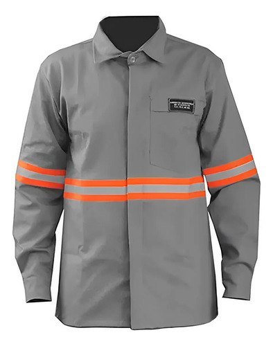 Camisa eletricista CA 30409 NR10 Commanders com refletivo laranja