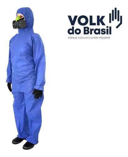 Macacão de segurança covertech 200 azul Volk CA 39299 Tam. EG 188711102