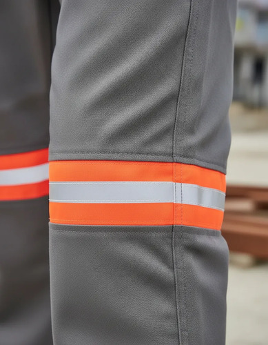 Calça eletricista NR10 CA 38906 com refletivo laranja Commanders