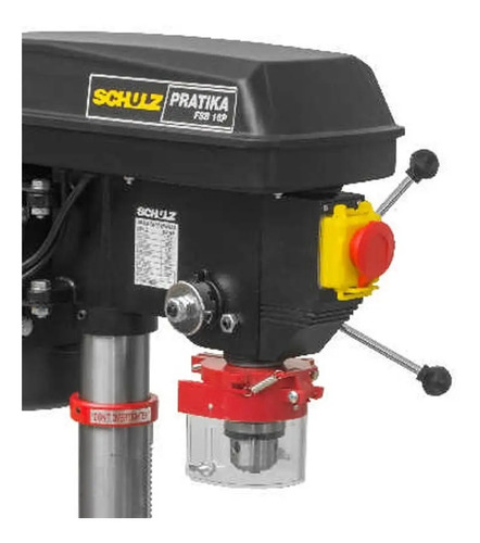 Furadeira de Bancada FSB16P Monofásico 220V 375W 360-3060RPM Mandril 16mm 60mm Mesa Mov Gire Incl ±45G Schulz 91205030