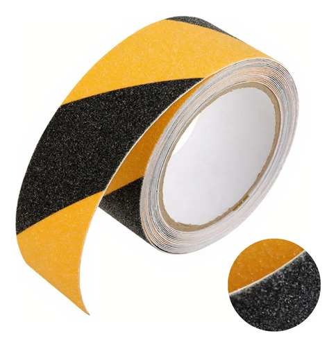 Fita antiderrapante 50mm 5 metros amarela/preta Plastcor 600.31403