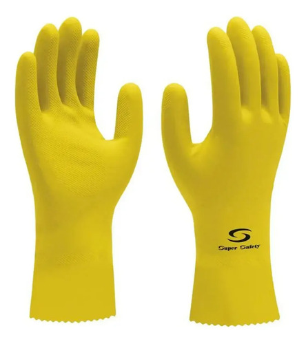 Luva super silver amarela CA 33332 S179 Super safety