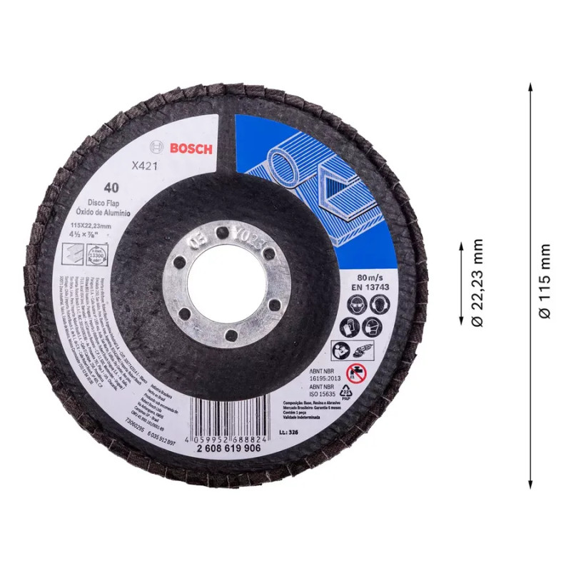 Disco Flap X421 Alox 115mm G80