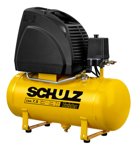 Motocompressor Ar Portátil Pistão CSA7,5TWISTER 15 Motor Monofásico Aberto Industrial 1,5CV 220V 2P60Hz Schulz 91504350