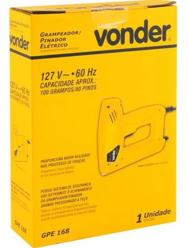 Grampeador /pinador elétrico GPE 168 220v Vonder 6001168220