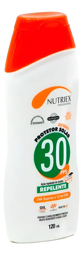 Protetor solar FPS 30 com repelente 120ml Nutriex 60988