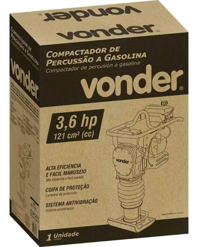Compactador percus 3,6hp 4 tempos MT Vonder 6659000360