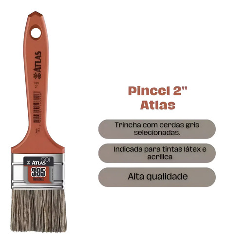 Pincel 2" Atlas 395