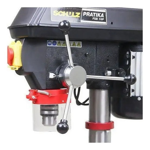 Furadeira de Bancada FSB16P Monofásico 220V 375W 360-3060RPM Mandril 16mm 60mm Mesa Mov Gire Incl ±45G Schulz 91205030