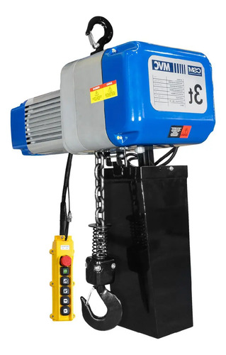 Talha elétrica corrente MVC 3 toneladas 6 metros 380v (sem trole) 75001503 Csm