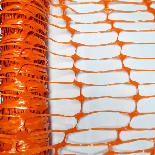 Tela de segurança laranja FIT 1,20X30  metros Plastcor 700.00999