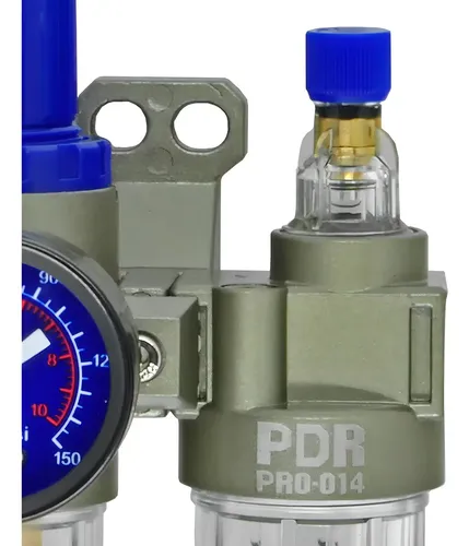 Conjunto lubrifil filtro, regulador e lubrificador de ar PRO-014 PDR