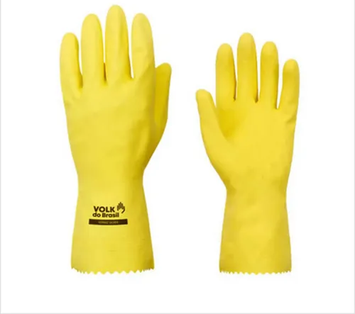 Luva latex natural verniz silver amarela CA 45558 Volk 105103801