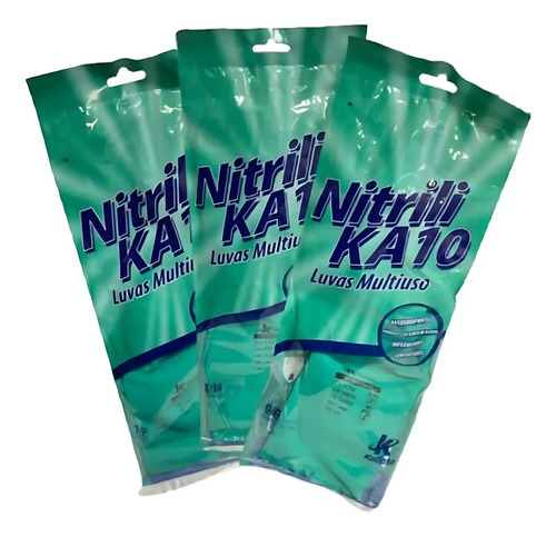 Luva nitrilika 10 forrado verde CA 11769 Kalipso 02.07.1