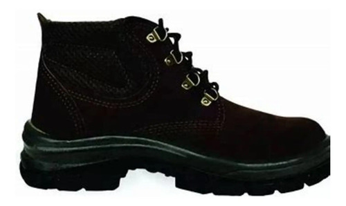 Botina de amarrar nobuck preto CA 15080 TP092 Cartom