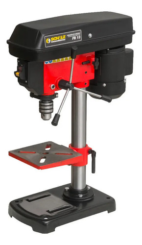 Furadeira de Bancada FB13 Monofásico 127V 250W 740-3140RPM Mandril 1/2pol 50mm Mesa Mov Gire Incl ±45G Schulz 91205040