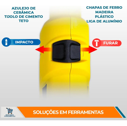 Furadeira De Impacto Mfi 750w 60hz Menegotti 127v Cor Amarelo 220v