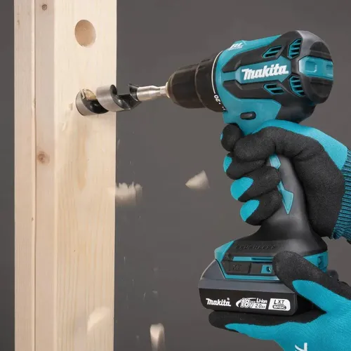 Parafusadeira/furadeira impacto + DC18RC + BL183 DHP490Z Makita