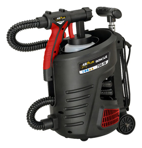 Pistola Pulverizadora Schulz Air Plus Spray 700w Hvlp Preto 127v