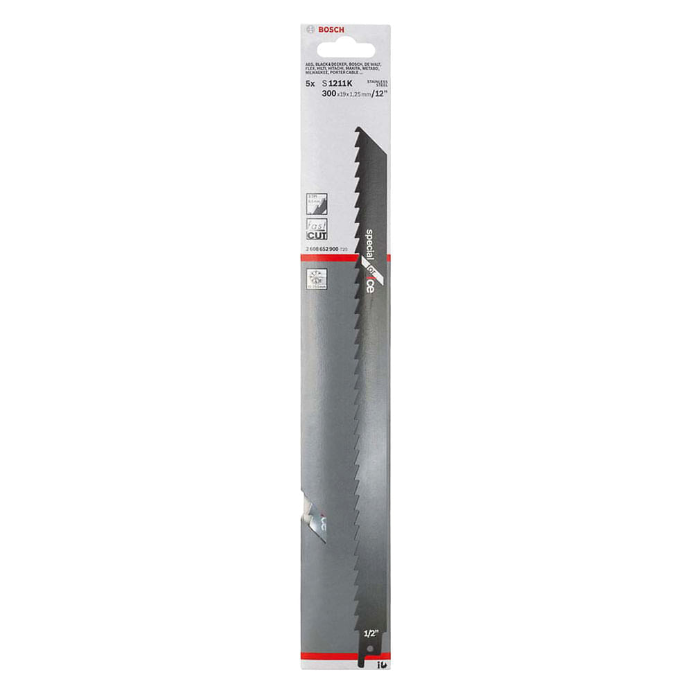 Lamina de Serra p Gelo 5uds  S1211K  BOSCH