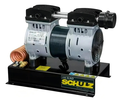 Motocompressor Ar Estacionário Pistão CSD5ISENTO Ad C Motor Monofásico Aberto Industrial 1CV 220V 4P60Hz Schulz 91503910