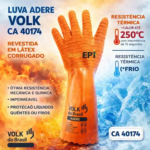 Luva de segurança adere CA 40174 ate 250° Volk 105236005
