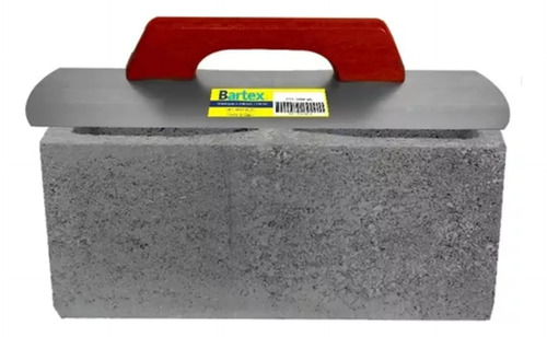 Palheta de aço para assentamento bloco 40X8cm Bartex