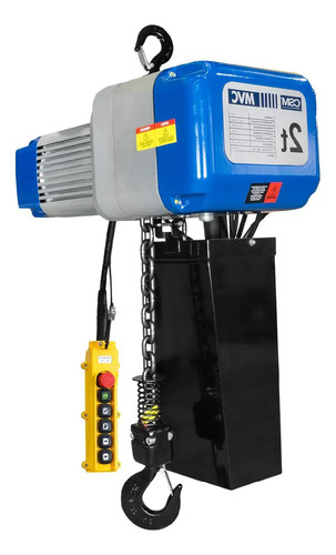 Talha elétrica de corrente MVC 2 toneladas sem trole 380v 75001499 Csm