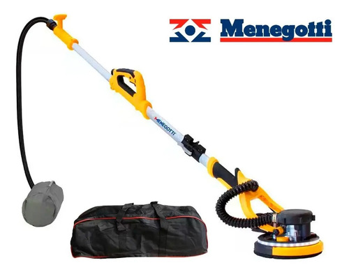 Lixadeira telescópica parede teto 750 MLP 750 Menegotti 127v amarelo 60hz